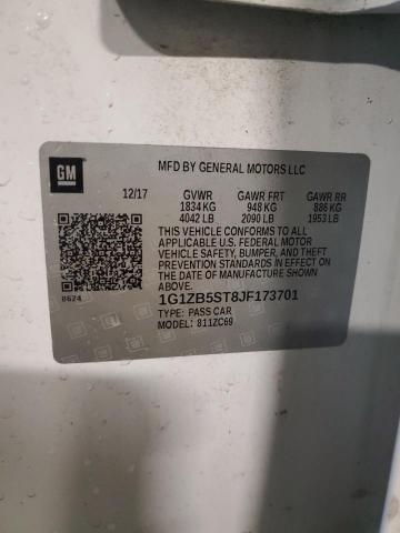 1G1ZB5ST8JF173701 | 2018 CHEVROLET MALIBU LS