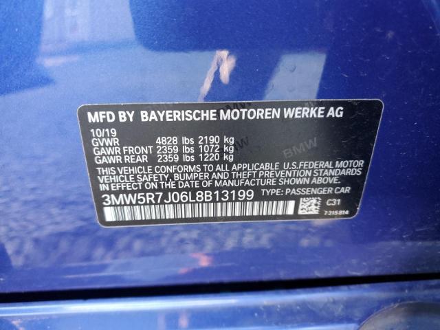 3MW5R7J06L8B13199 | 2020 BMW 330XI