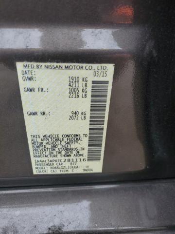 2015 NISSAN ALTIMA 2.5 - 1N4AL3APXFC281116