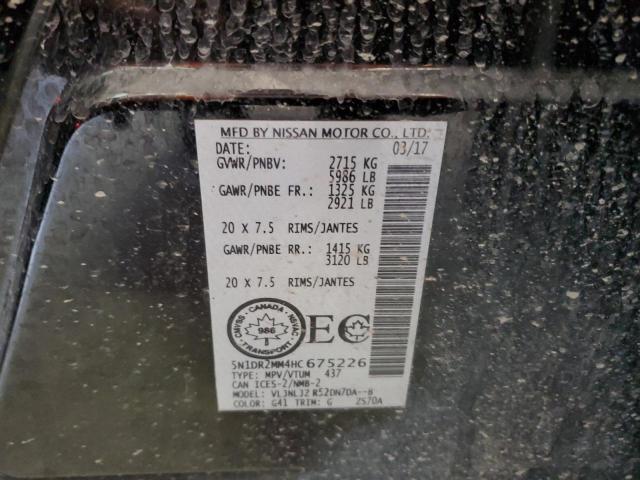 2017 NISSAN PATHFINDER - 5N1DR2MM4HC675226