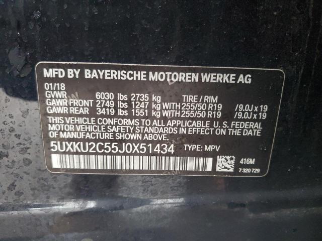 VIN 5UXKU2C55J0X51434 2018 BMW X6, Xdrive35I no.14