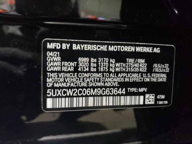 VIN 5UXCW2C06M9G63644 2021 BMW X7, Xdrive40I no.14