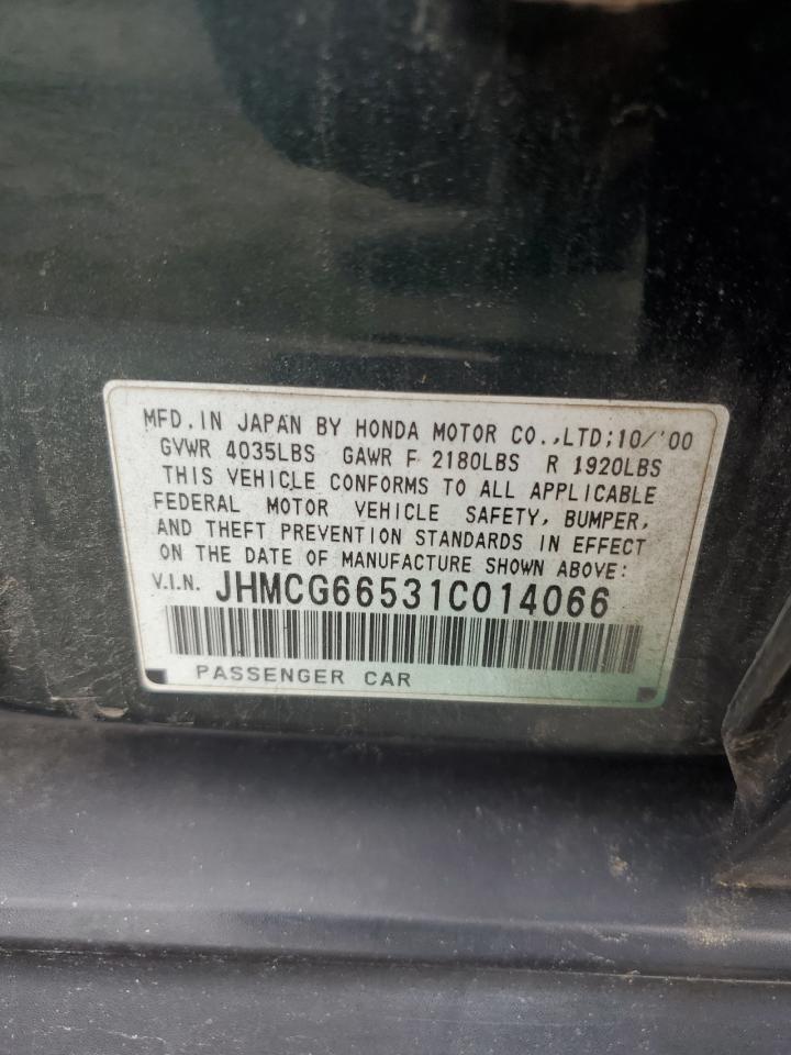 JHMCG66531C014066 2001 Honda Accord Lx