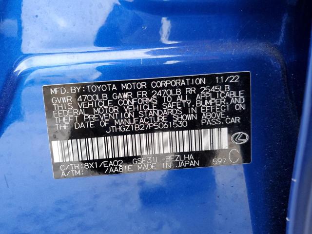 2023 LEXUS IS 350 F S - JTHGZ1B27P5061530