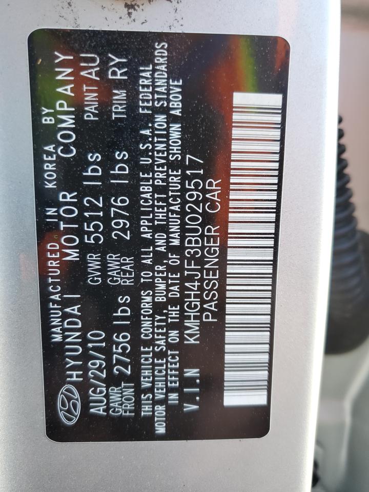 KMHGH4JF3BU029517 2011 Hyundai Equus Signature