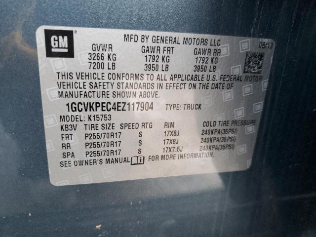 1GCVKPEC4EZ117904 | 2014 CHEVROLET SILVER1500