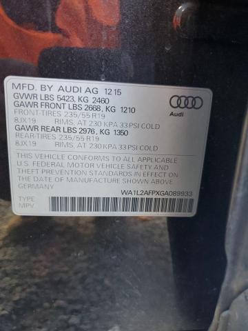 WA1L2AFPXGA089933 | 2016 Audi q5 premium plus