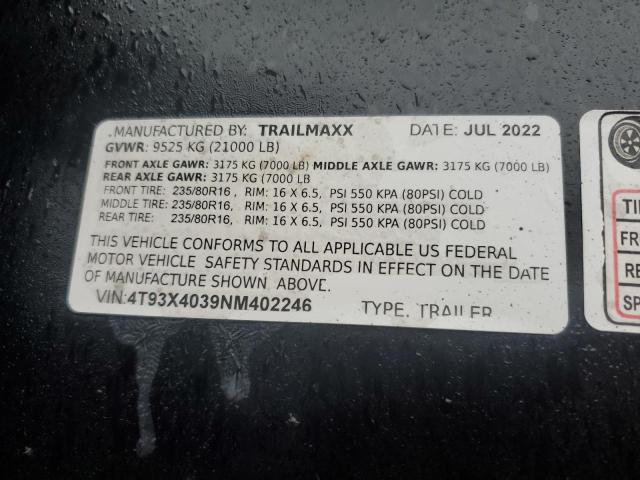 Lot #2501307541 2022 OTHR TRAILER salvage car