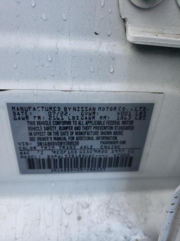 3N1AB8DV0NY288539 | 2022 NISSAN SENTRA SR