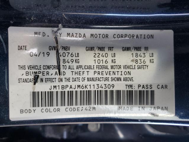 JM1BPAJM6K1134309 | 2019 MAZDA 3