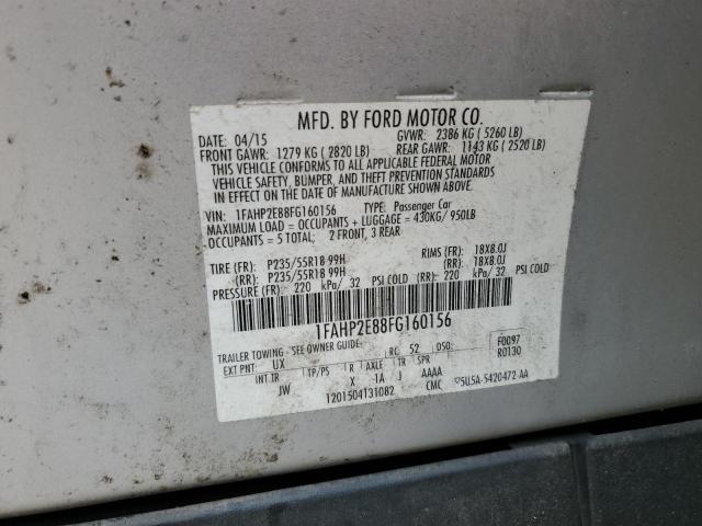 2015 Ford Taurus Sel VIN: 1FAHP2E88FG160156 Lot: 82927023