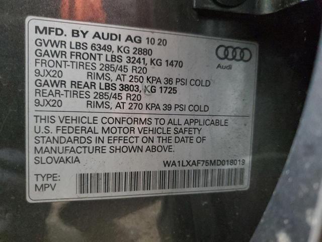 VIN WA1LXAF75MD018019 2021 Audi Q7, Premium Plus no.14