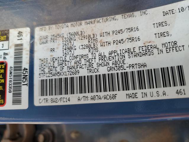 2019 TOYOTA TACOMA DOU - 5TFCZ5AN5KX172609