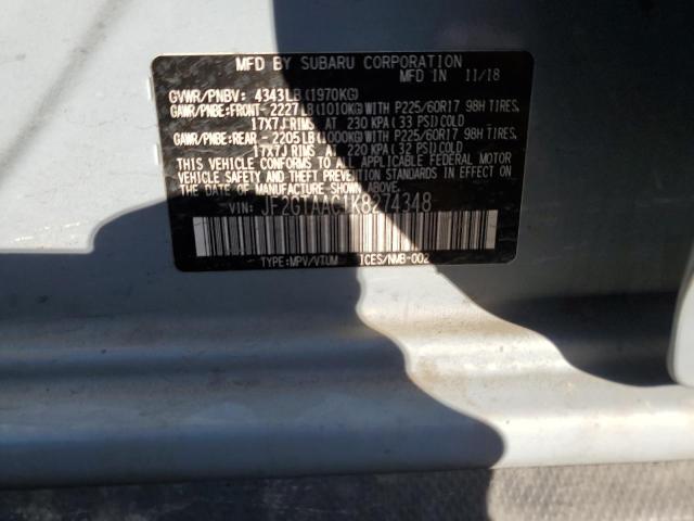 2019 SUBARU CROSSTREK - JF2GTAAC1K8274348