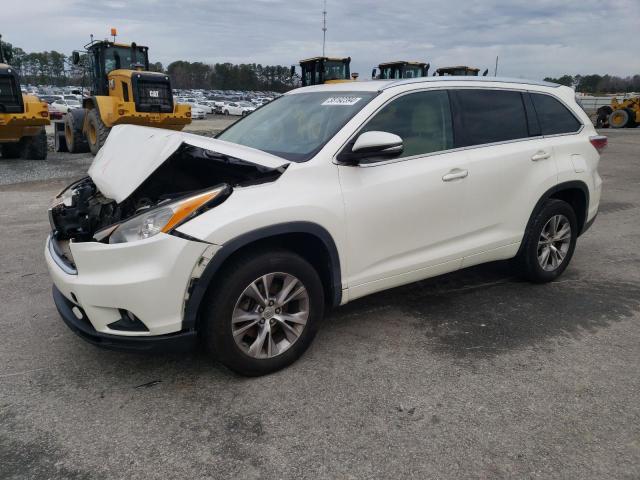 VIN 5TDKKRFHXES005649 2014 Toyota Highlander, Xle no.1