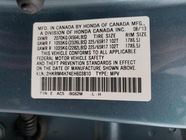 2HKRM4H74EH603810 | 2014 HONDA CR-V EXL