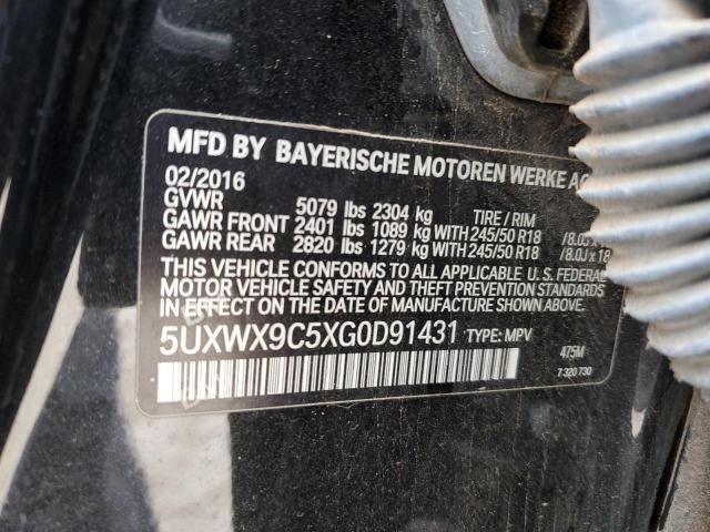 VIN 5UXWX9C5XG0D91431 2016 BMW X3, Xdrive28I no.13