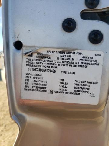 2006 GMC Sierra K2500 Heavy Duty VIN: 1GTHK23D06F221496 Lot: 40123024