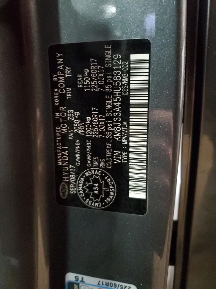 KM8J33A45HU583129 2017 Hyundai Tucson Limited