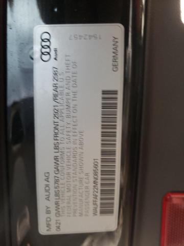 2021 AUDI S6 PRESTIG WAUFFAF22MN085601