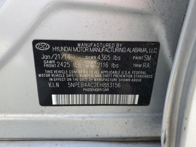 5NPEB4AC2EH883156 | 2014 Hyundai sonata gls