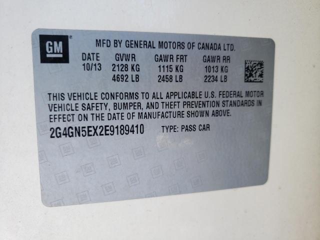 2G4GN5EX2E9189410 | 2014 BUICK REGAL PREM