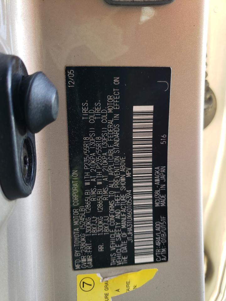 JTJHA31UX60105394 2006 Lexus Rx 330