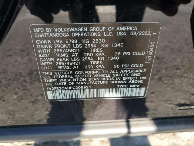 2023 VOLKSWAGEN ATLAS CROS - 1V2FE2CA0PC205921