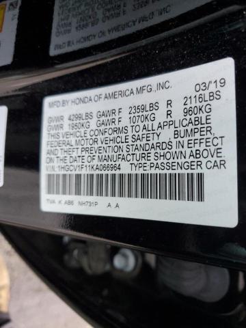 1HGCV1F11KA066964 | 2019 HONDA ACCORD LX