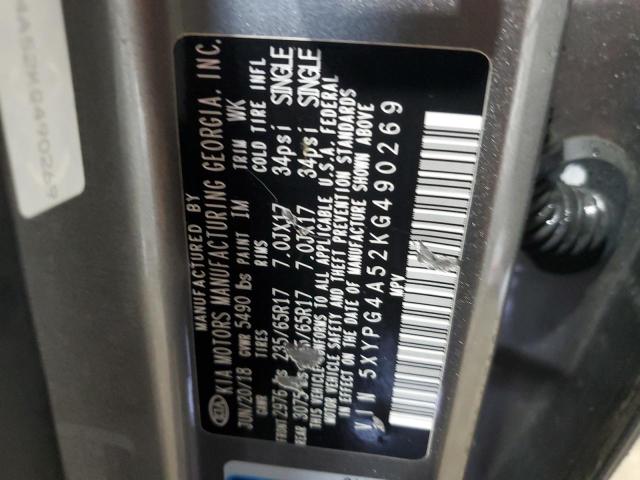 2019 KIA SORENTO LX 5XYPG4A52KG490269