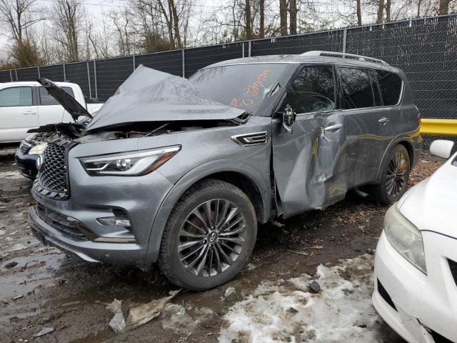 Lot #2426071078 2021 INFINITI QX80 LUXE salvage car