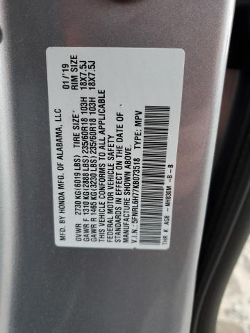 5FNRL6H77KB073518 | 2019 HONDA ODYSSEY EX