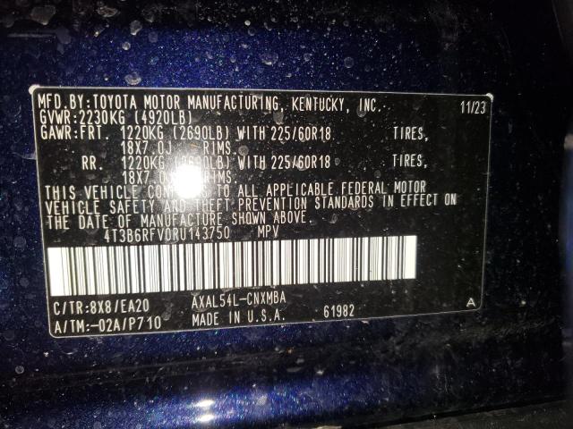 2024 TOYOTA RAV4 XLE P 4T3B6RFV0RU143750