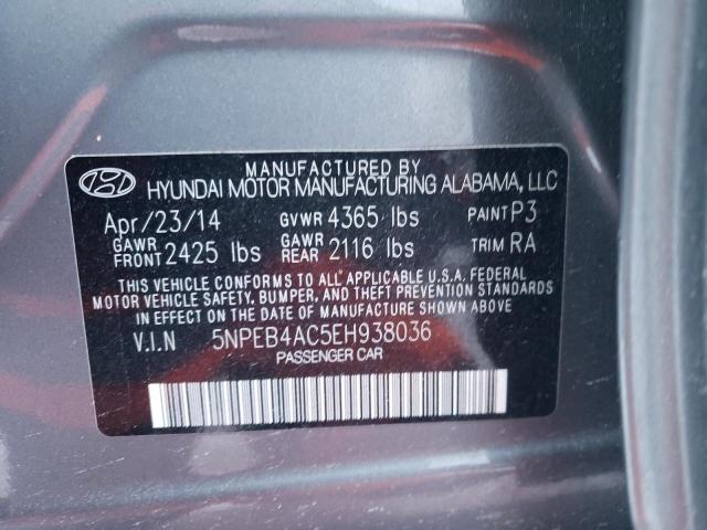 5NPEB4AC5EH938036 | 2014 HYUNDAI SONATA GLS