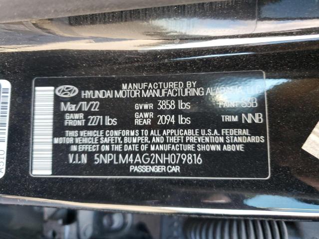 5NPLM4AG2NH079816 | 2022 HYUNDAI ELANTRA SE
