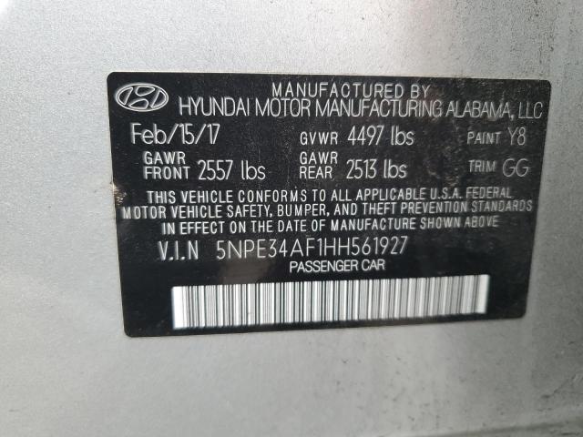 5NPE34AF1HH561927 | 2017 HYUNDAI SONATA SPO