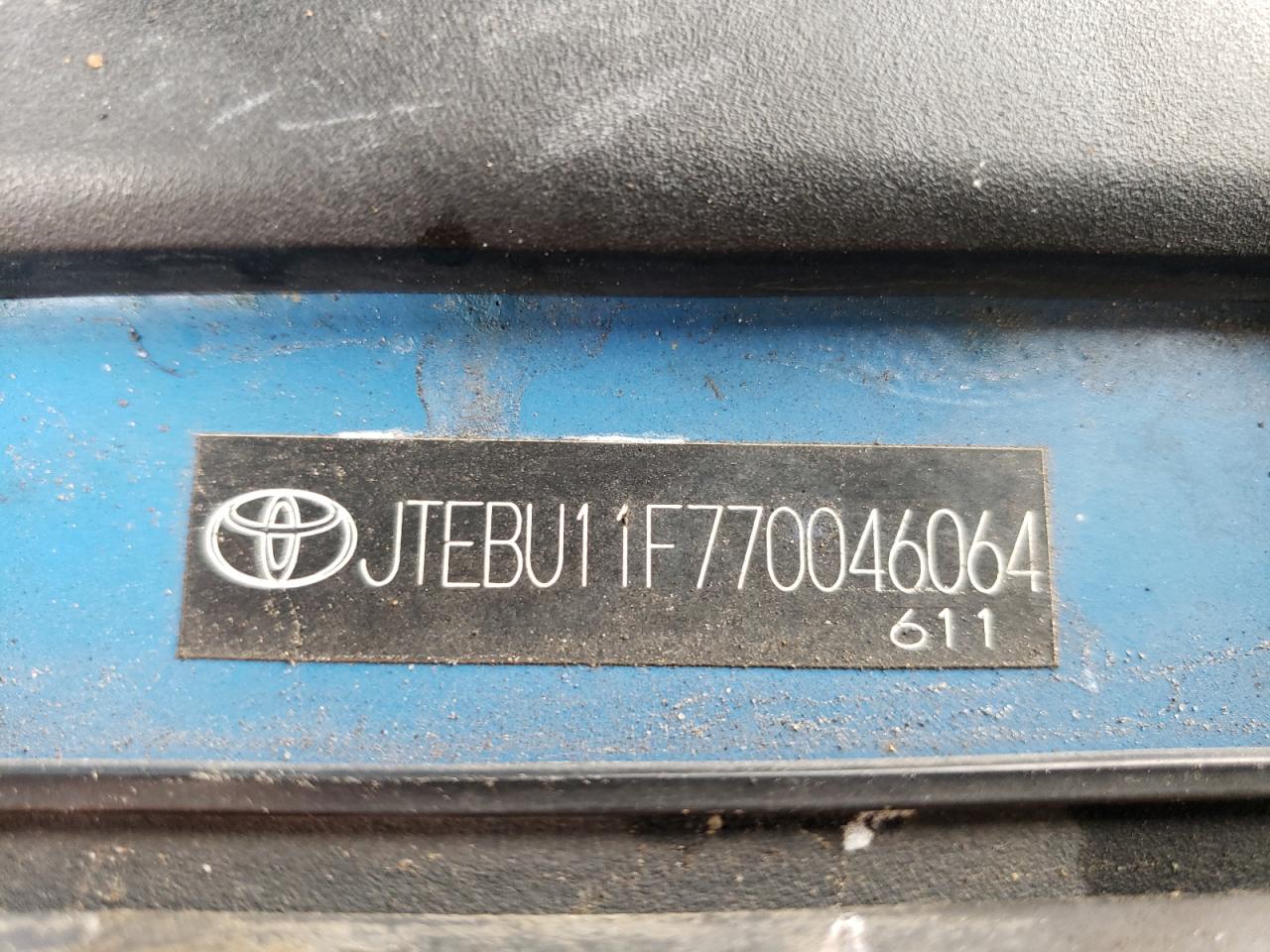 JTEBU11F770046064 2007 Toyota Fj Cruiser