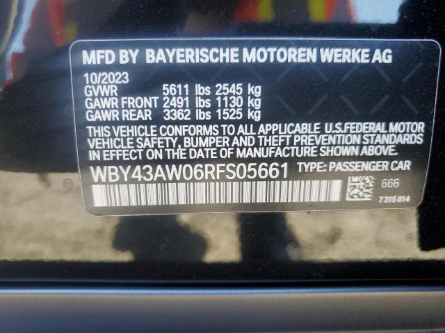 2024 BMW I4 EDRIVE3 WBY43AW06RFS05661
