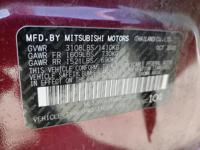 2021 MITSUBISHI MIRAGE G4 - ML32FUFJ6MHF01311
