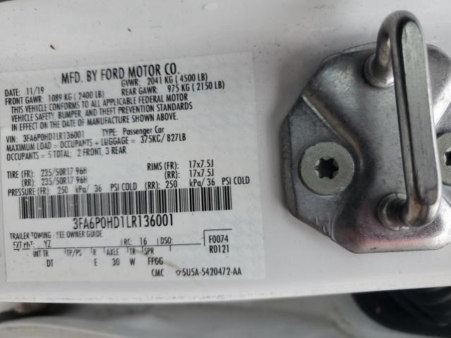 3FA6P0HD1LR136001 Ford Fusion SE 12