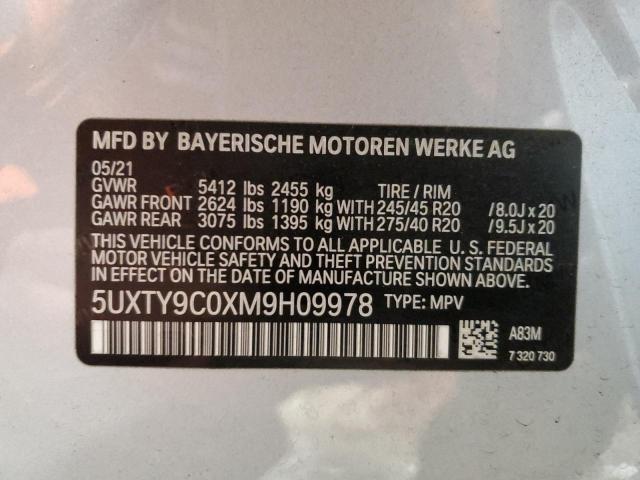 5UXTY9C0XM9H09978 2021 BMW X3 - Image 13