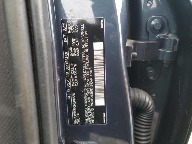 2019 VOLVO S60 T8 R-D 7JRBR0FM3KG017556