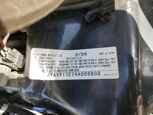 2004 YAMAHA XV1700 A JYAVP17E74A006608