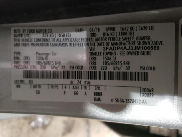 2018 FORD FIESTA S - 3FADP4AJ3JM106569