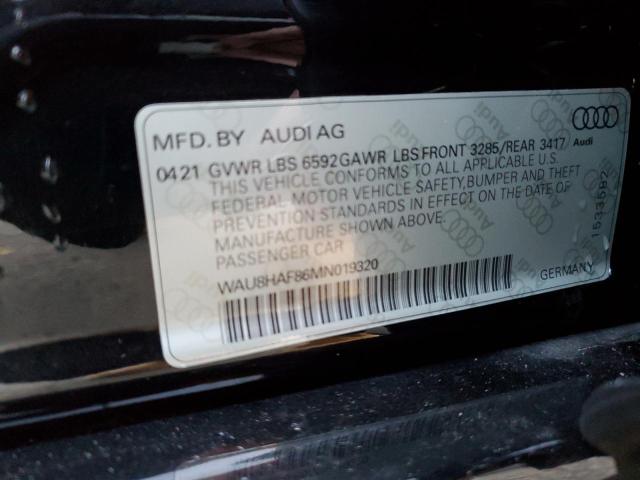 2021 AUDI A8 L E WAU8HAF86MN019320