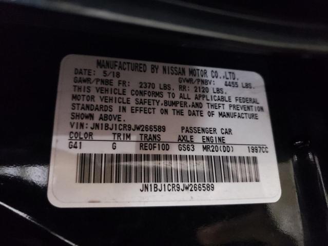 2018 NISSAN ROGUE SPOR JN1BJ1CR9JW266589
