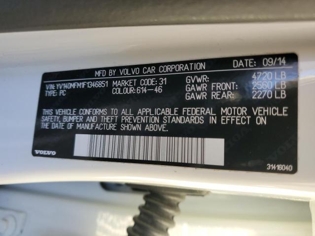 2015 VOLVO S60 PLATIN - YV140MFM1F1346851