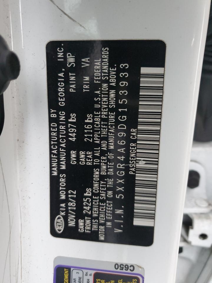 5XXGR4A69DG153933 2013 Kia Optima Sx