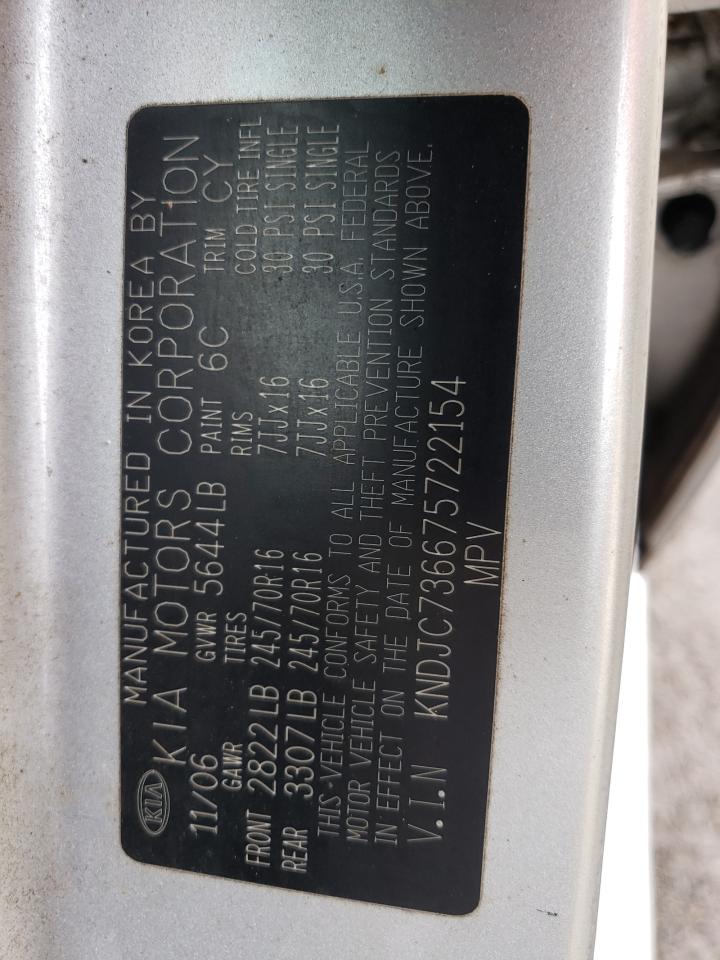 kndjc736675722154 KNDJC736675722154 2007 Kia Sorento Ex