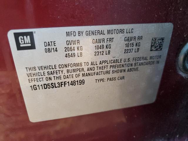 1G11D5SL3FF148199 | 2015 CHEVROLET MALIBU 2LT